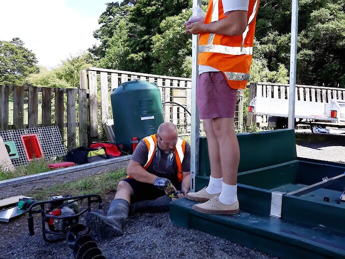 Boot wash station built to prevent kauri dieback disease
